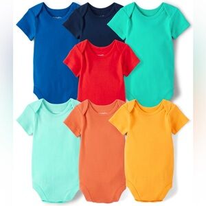The Children’s Place Unisex Baby Bodysuit 7-Pack - Multi Color